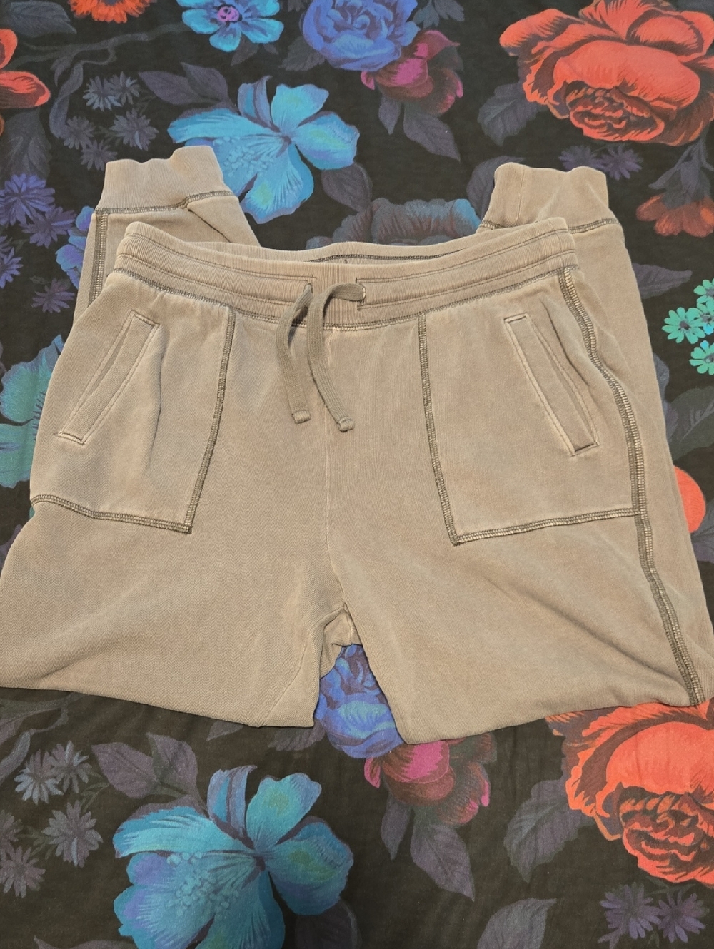 Old Navy Pale Faded Gray Jogger Lounge Pants